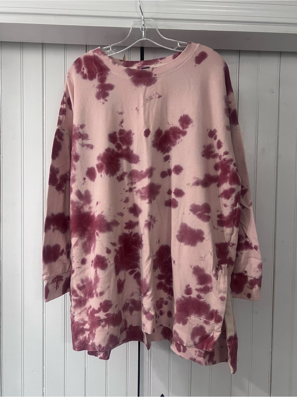 Women's Oversized Tie-Dye Pullover Sweatshirt